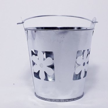 BALDE FLOR CUADRADO ZINC 16992 DRUCA          