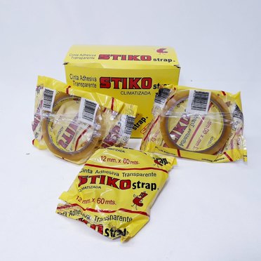 CINTA ADHESIVA STIKO STRAP 12X60MTS          