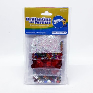 BRILLANTINA CON FORMAS BRILLO INSUPX5USIFAP          