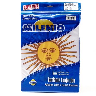 BANDERA ARGENTINA CON SOL 90X144 1105          