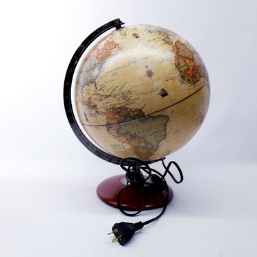 GLOBO TERRAQUEO BASE MADERA 30CM309AWML CON LUZ          