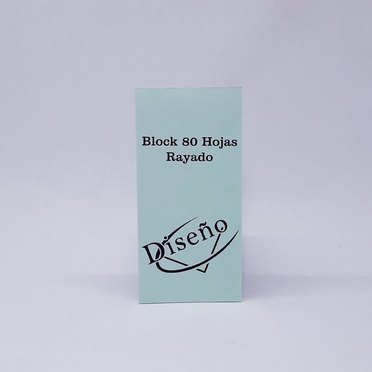 BLOCK BORRADOR 8X16CMOBRA DISEÑO RAYADO          
