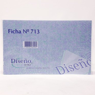 FICHAS CUENTA CORRIENTE NRO713 100UNIDDISEÑO COD158          