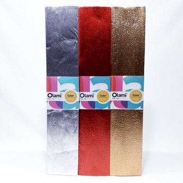 PAPEL CREPE METALIZADO OLAMI          
