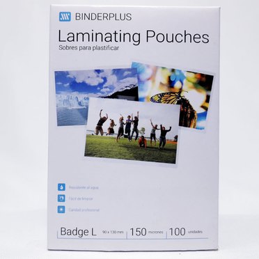 POUCH 90X130MM X100U150MIC BINDERPLUS          