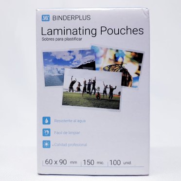 POUCH 60X90MM X100U150MIC BINDERPLUS          