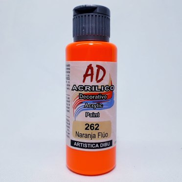 ACRILICO AD 60ML262 NARANJA FLUO          