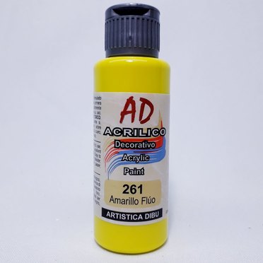 ACRILICO AD 60ML261 AMARILLO FLUO          