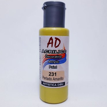 ACRILICO AD 60ML231 PERLADO AMARILLO          