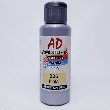 ACRILICO AD 60ML226 PLATA          