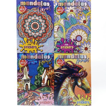 LIBRO MANDALAS CON STICKERS APPIA          