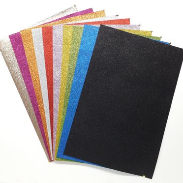 CARTULINA SUPER GLITTER 50X35CM X10UN REXON 14502          