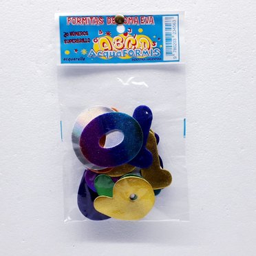 NUMEROS GOMA EVA METALIZX20UNID REXON 12201          