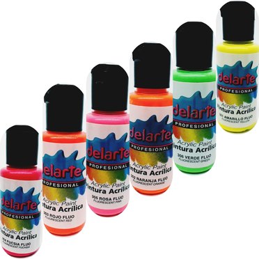 PINTURA ACRILICA DELARTE FLUO X50CC          