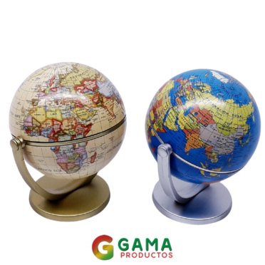 GLOBO TERRAQUEO BASE PLASTICO 10CM107-107A-P          