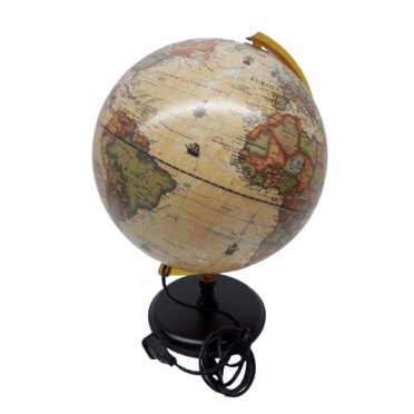 GLOBO TERRAQUEO BMADERA 30CM309AWL AC/LUZ          