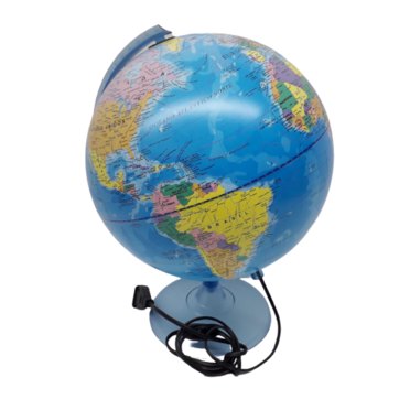 GLOBO TERRAQUEO BPLASTICO 30CM 307LW POLC/LUZ          