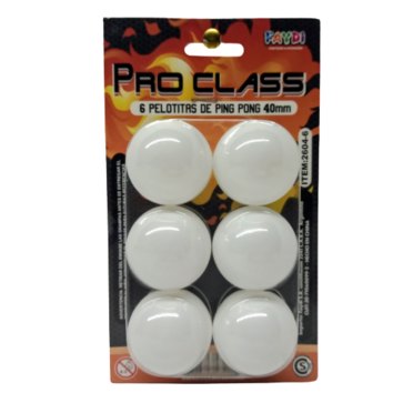 PELOTA DE PING PONG X6 FD400 2604-6 FAYDI 970-0051          