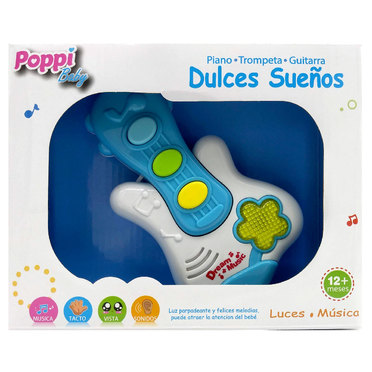 GUITARRA CON LUZ Y SONIDO WD3613 POPPI 6739          