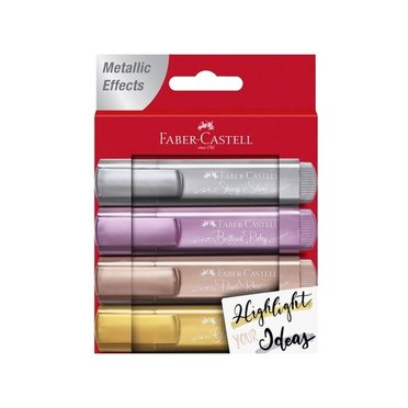 RESALTADOR FABER T-46 METALLIC ESTUCHE X4UNID          