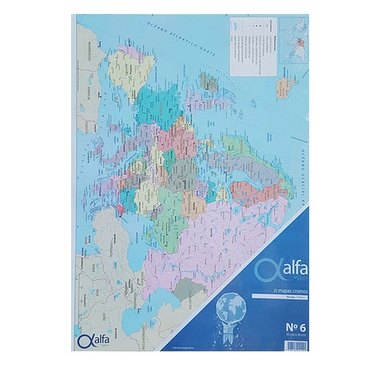 MAPAS CROMO ALFA NRO6 POL/FISX 25HJS          
