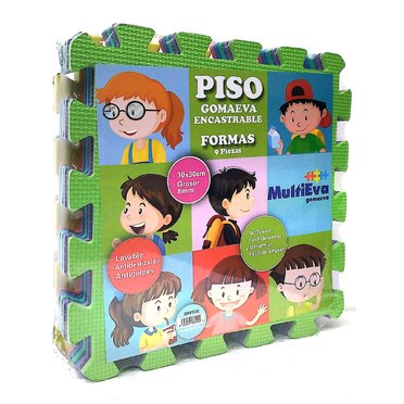 PISO GOMA FORMAS 9PZ 93212 30X30CM MULTIEVA SK          