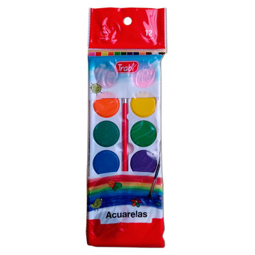 ACUARELAS TRABI X12 PASTILLAS FLOW PACK 1021          