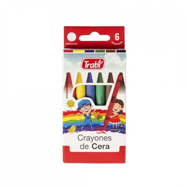 CRAYON DE CERA TRABI X6UNID 1025          