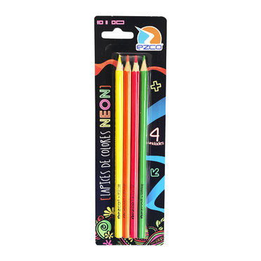 LAPICES COLOR EZCO NEON X4UBLISTER 171962          