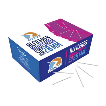 ALFILERES EZCO 50GRS28MMCAJA 530101          
