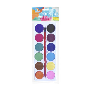 ACUARELA EZCO X 12 PASTILLAS 404008          