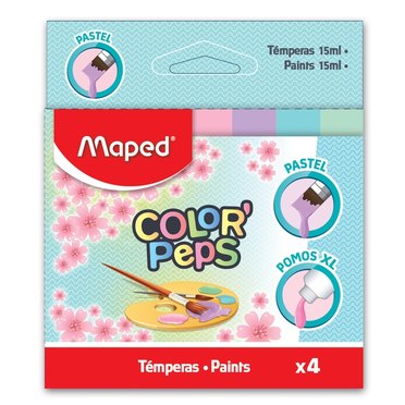 TEMPERA MAPED 15ML X4U PASTEL 726104/826104          