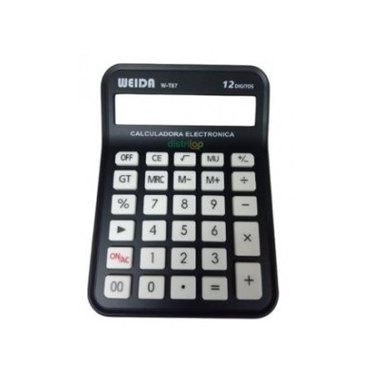 CALCULADORA WEIDA W-T87 12DIG 21087          