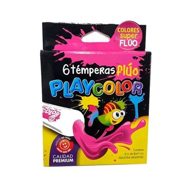 TEMPERA PLAYCOLOR 8CC X 6UFLUO          