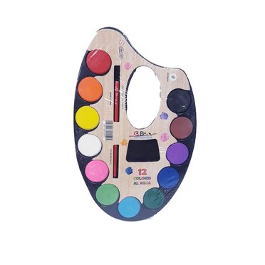 ACUARELA CBX X12 PASTILLAS PALETA          