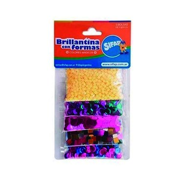 BRILLANTINA CON FORMAS COLMAGICOS X5USIFAP          