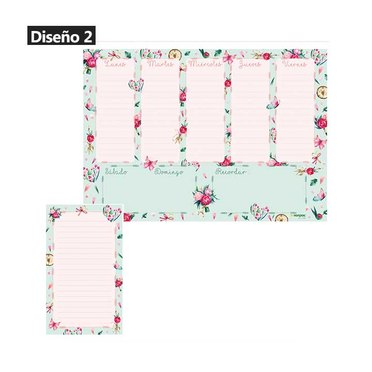 ORGANIZADOR A4 HORIZONTAL + IMAN + BLOCK 6100          