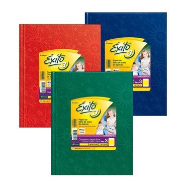 CUADERNO 19X235 TAPA DURA EXITO 48HJS          
