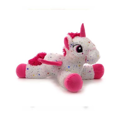 UNICORNIO ECHADO 45CM 4110 CON ESTRELLITAS PHI PHI TOYS          