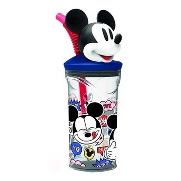 VASO CON FIGURINE CRESKO KM528 MICKEY 360ML          