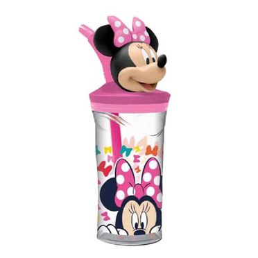 VASO CON FIGURINE CRESKO KM527 MINNIE 360ML          