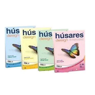 RESMA HUSARES A4 75GRSPASTEL 100HJS7851-54          