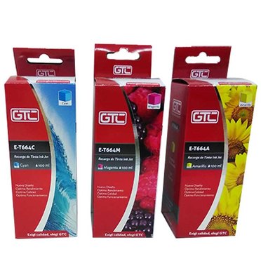TINTA PARA EPSON E-T664A/C/M COLOR GTC          