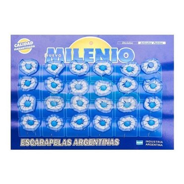 ESCARAPELA NRO125 REDONDA CON BOTON 2025          
