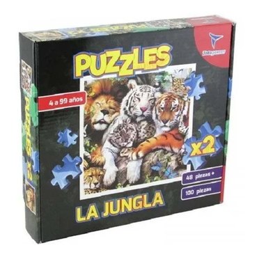 PUZZLES 48 Y 100PZSLA JUNGLA TOTOGAMES ART2336          