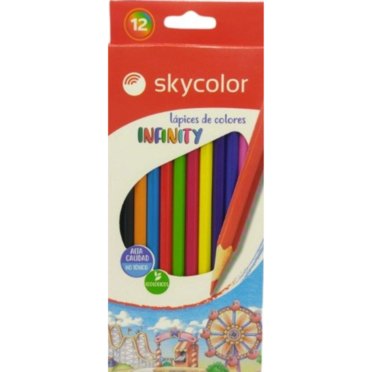 LAPICES COLOR SKYCOLOR LARGO X 12UNID JJ101303-1          