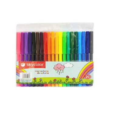 MARCADOR ESCOLAR SKYCOLOR 20UNID JJ10201-20          