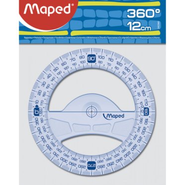 TRANSPORTADOR MAPED X 12CM 360O 242360 BOLSA PAPEL          