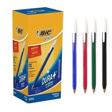 BOLIGRAFO BIC PUNTA 1MM AZ/NE/RO/VE 861844-47          