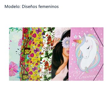 CARPETA 3 SOLAPAS OFICIO PLASTICA EDU/AUGRAF/YO TE DIGO LIC/MODVARIOS          